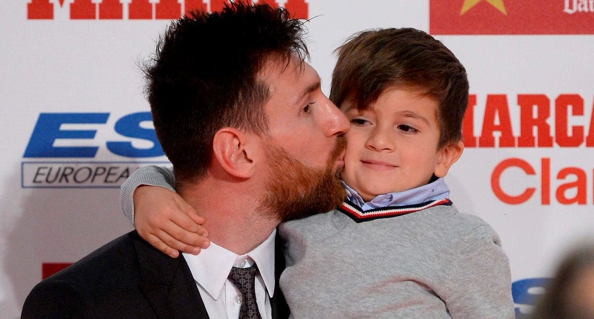 La extraña forma en que el hijo de Messi llama a su papá