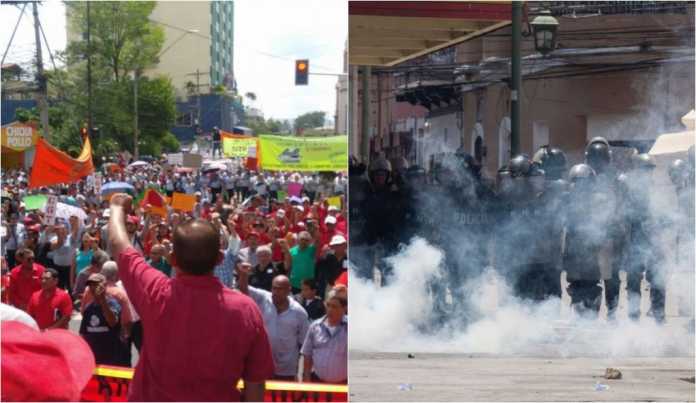 Manifiesto Obreros rechazan represión y exigen respeto a sus derechos