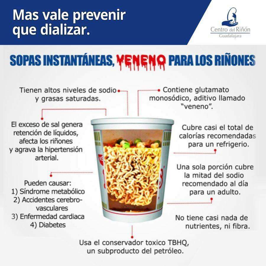 Cuidado Las Sopas Instant Neas Podr An Causarle Una Mortal Enfermedad