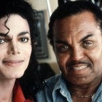 Michael Jackson With His Father Joseph Jackson