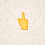Ya puedes enviar el dedo medio levantado en WhatsApp2