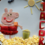 Convierte las comidas monótonas en personajes de dibujos animados como Peppa Pig