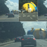 Un minion gigante provoca un accidente de tráfico en Irlanda2