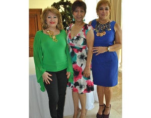 Maritza Lara, Lorette Kawas de González y Pamela Vaquero.