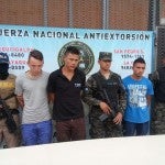 Capturan a cuatro presuntos extorsionadores en Tegucigalpa