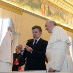 Santos agradece mensaje de paz para Colombia de papa Francisco