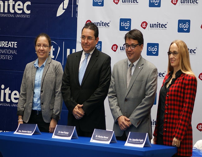 Tigo y UNITEC: Firman convenio comercial, técnico y académico