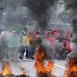 Paro cívico Inicia protesta del FNRP en distintas zonas de Honduras