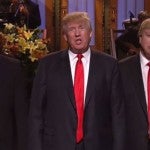Donald Trump bromeó sobre la inmigración, ISIS y Rusia en Saturday Night Live