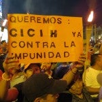 Indignados viajan a EEUU para luchar por instalación de la CICIH en Honduras