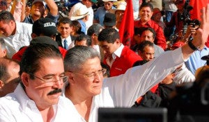 Esdras amado López y José Manuel Zelaya pertenecen al partido Libre.