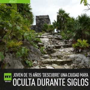 Ciudad maya en México.