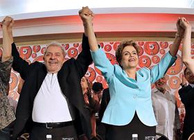 Lula da Silva y Dilma Rousseff.