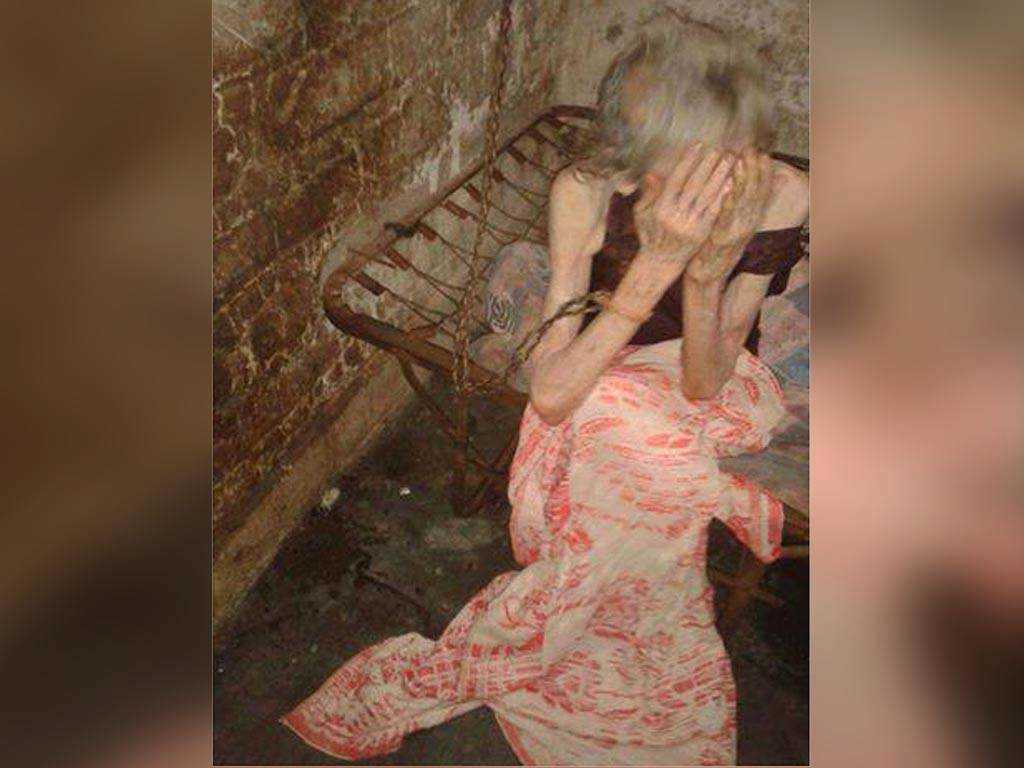 Anciana maltratada por sus hijos en Copán. 