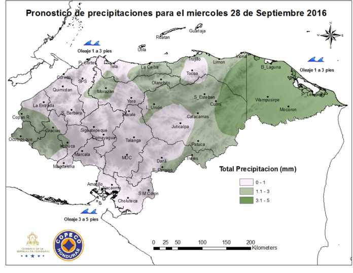Condiciones atmosféricas estables en Honduras