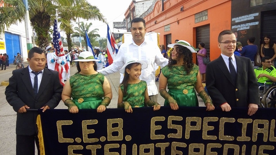 Desfiles en la localidad de Siguatepeque. 