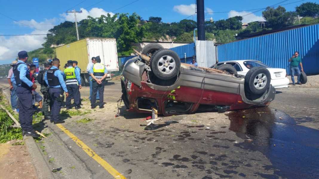 Persecución policial en Tegucigalpa