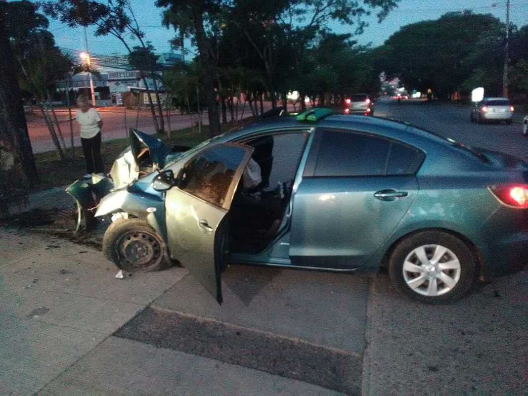 Mujer sufre accidente en Tegucigalpa