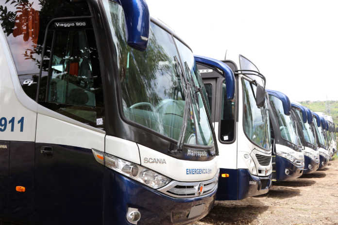Secretaría de seguridad entrega modernos autobuses