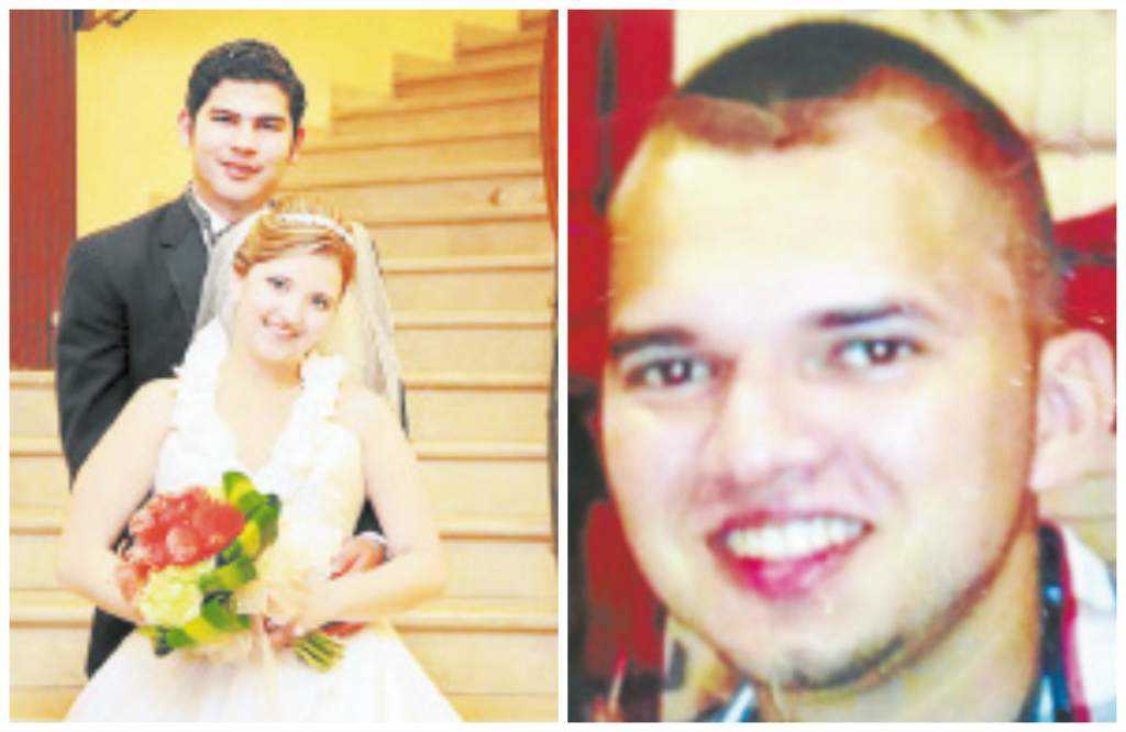 Laura Knight y Said Castrillo en su boda. Nadab Elí Mejía Coca (21) es acusado de matar a dos hombres junto a su amante. 