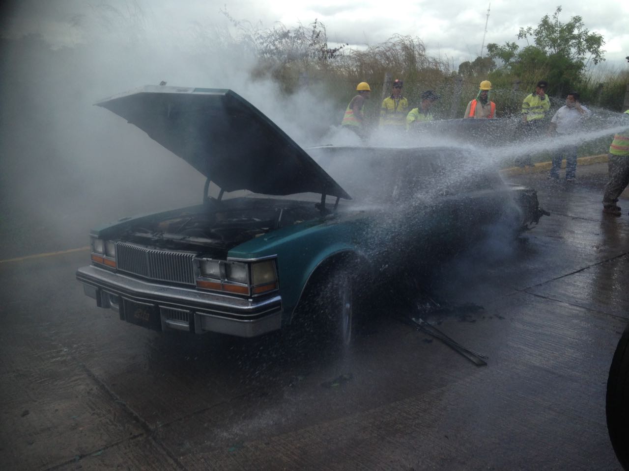 Se incinera carro de manera accidental en Tegucigalpa