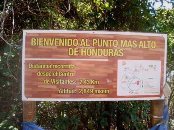 El punto más alto de Honduras.