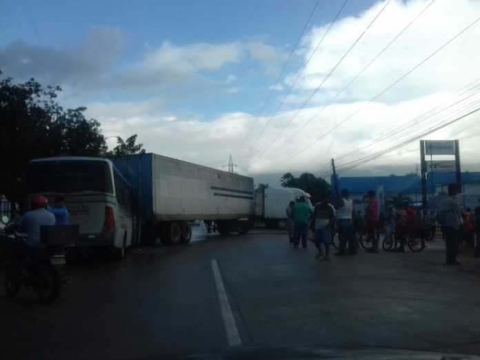 accidente en carretera hacia Puerto Cortés