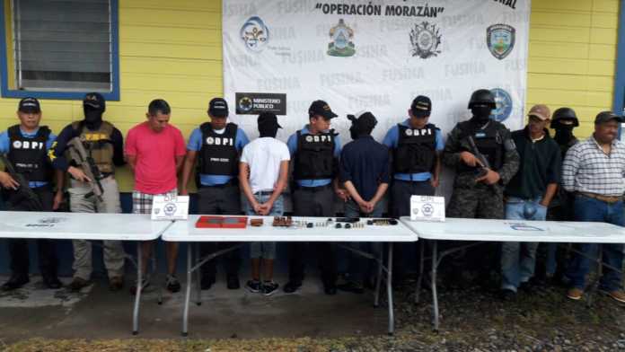 Capturados en La Ceiba