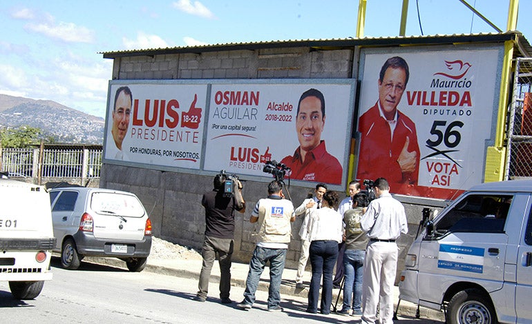 propaganda electoral en Honduras