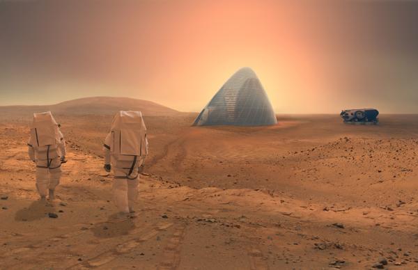 exploradores de la NASA en Marte
