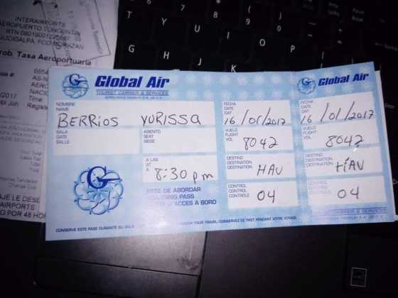 Finalmente, se muestra el filial con Global Air de México.