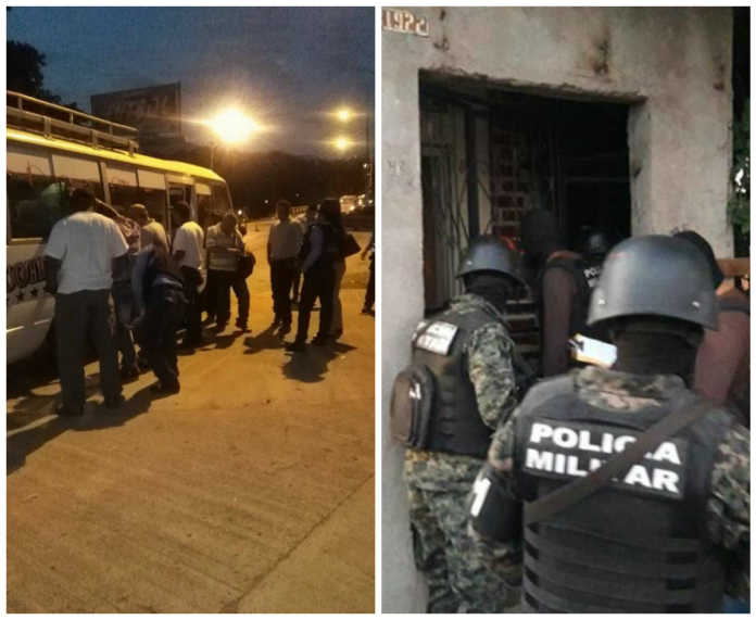 operativos en La Ceiba