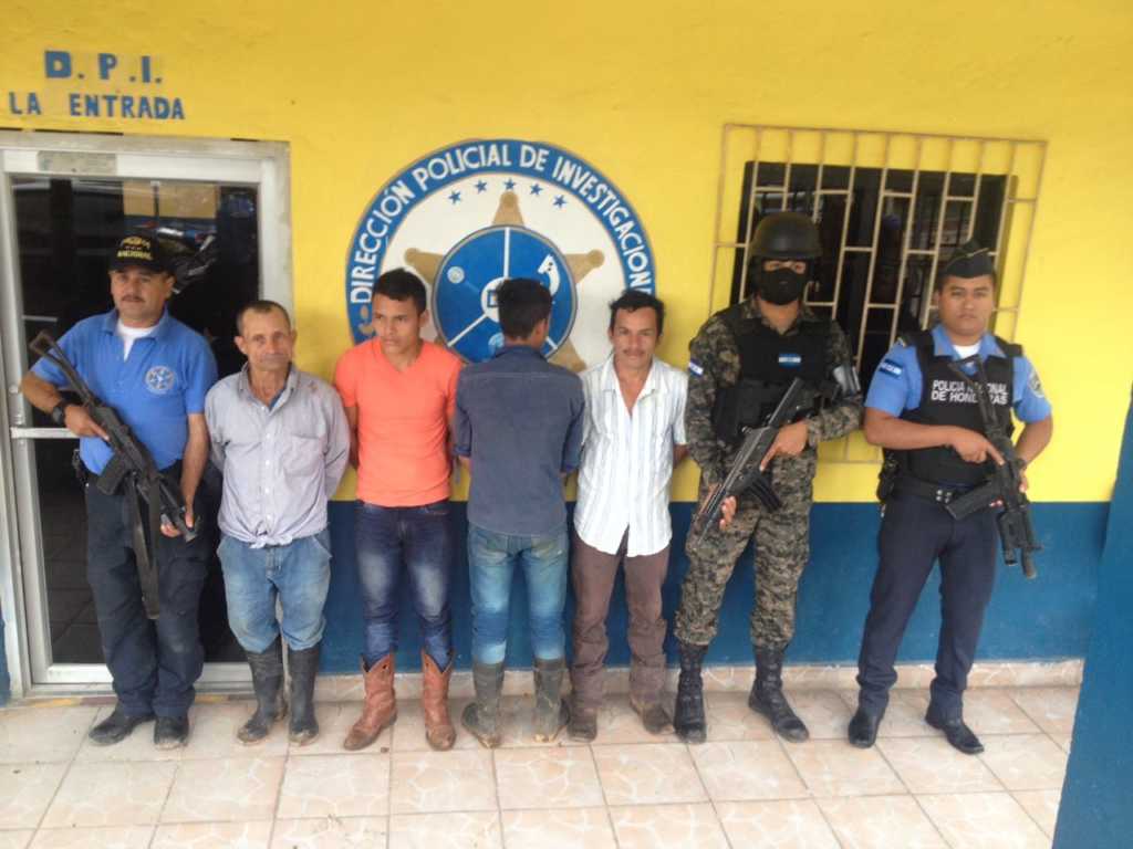 Cuatro capturados en Copán