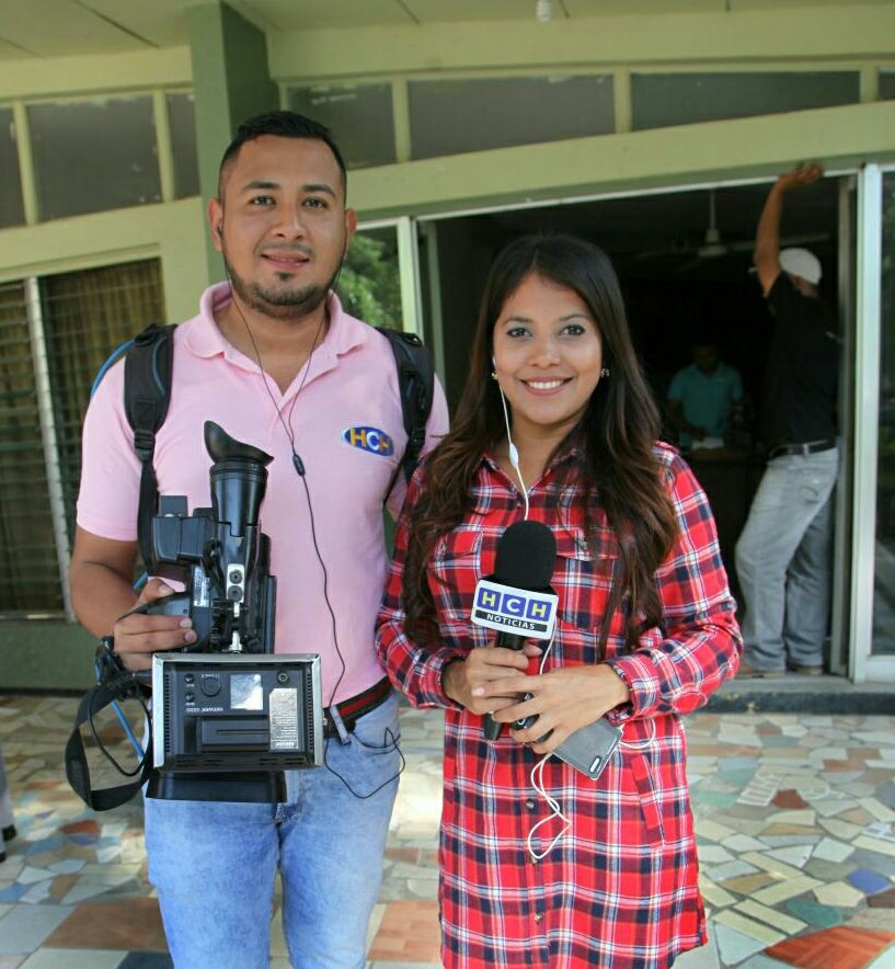 Sully Cálix, periodista de HCH en San Pedro Sula