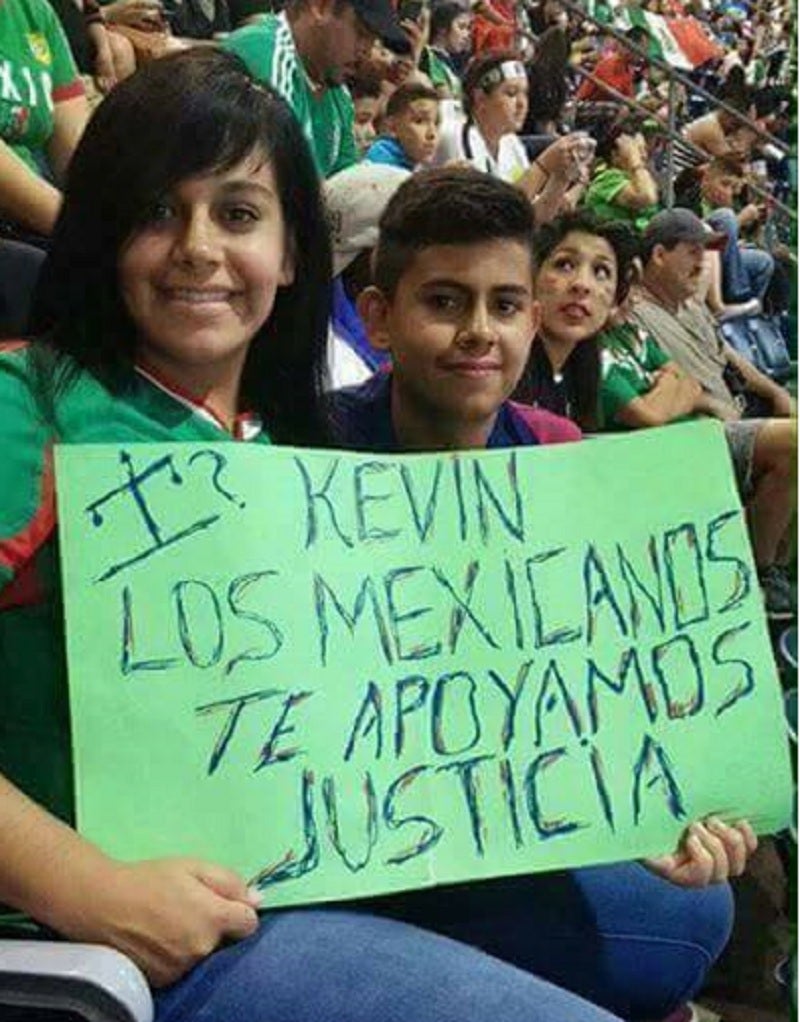 Mexicanos creen en Kevin Solórzano