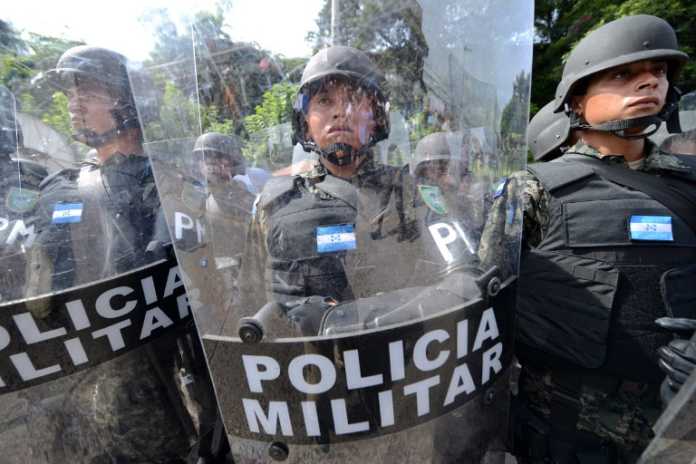 policías condenados en Tegucigalpa