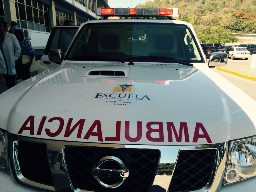 ambulancia en Hospital Escuela
