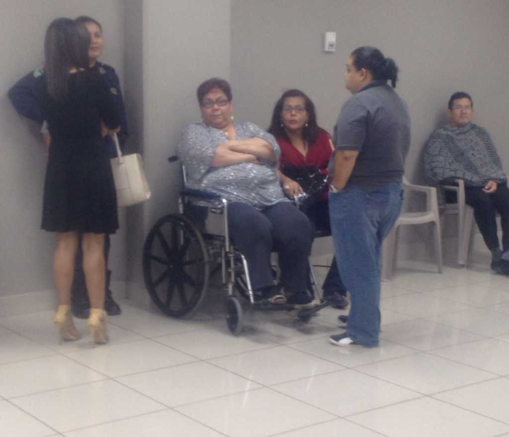 Ada Muñoz al momento de asistir a audiencia en San Pedro Sula