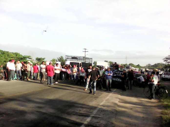 protesta en El Progreso