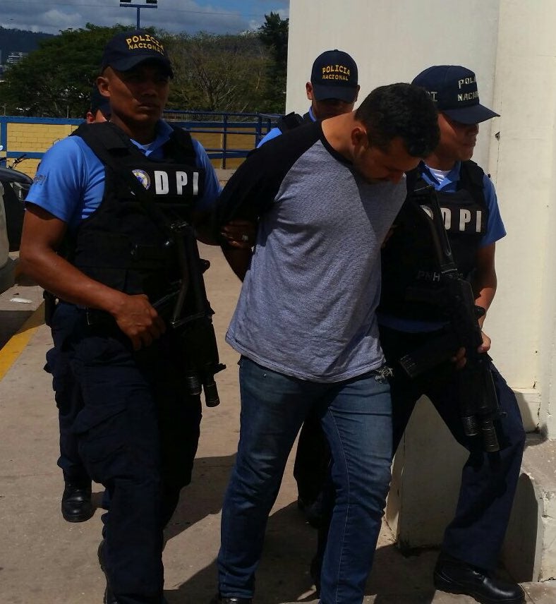 El exoficial es acusado de varios delitos en la capital de Honduras