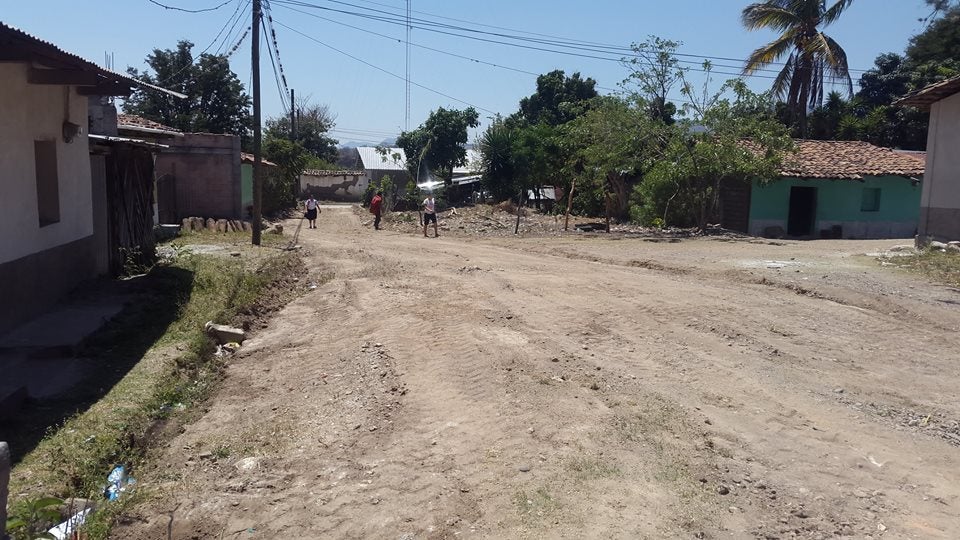 Una de las suaves calles de La Unión, Copán