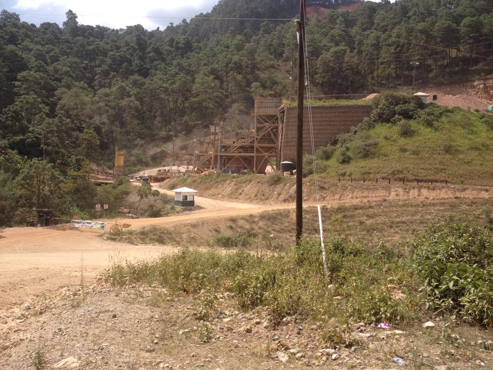San Andrés, aldea donde funciona una de las minas de Honduras
