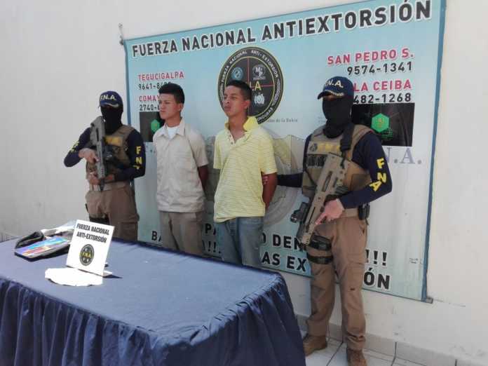 extorsionadores en Tegucigalpa