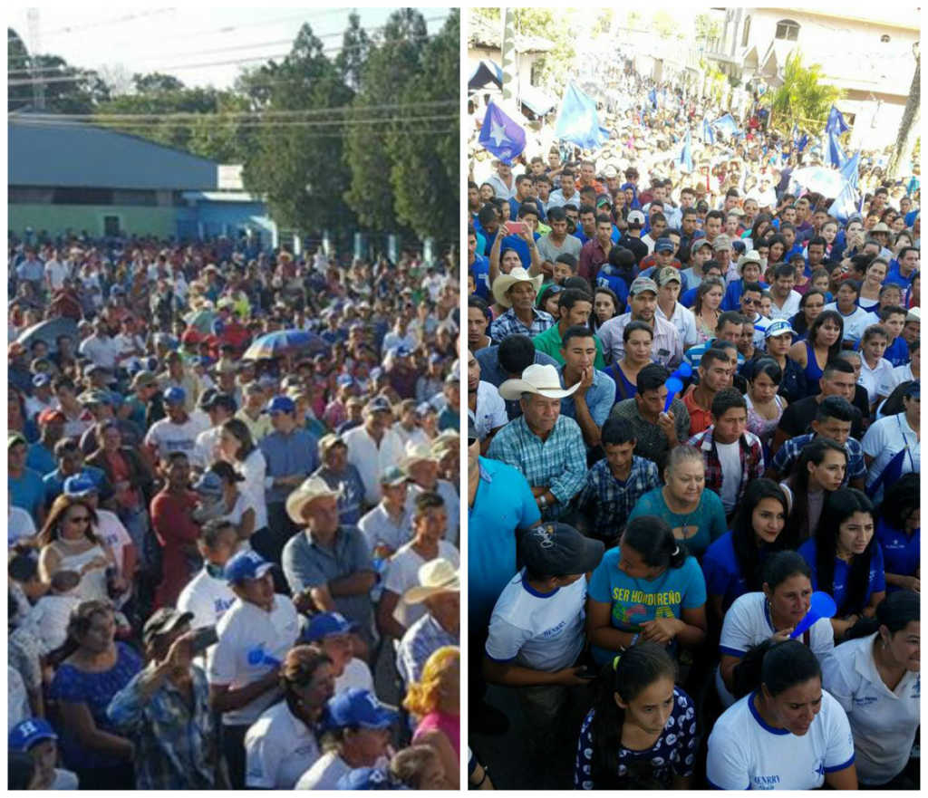 Cierre de campaña en La Unión Copán y el cierre de campaña en El Corpus, Copán (Fotos Facebook)