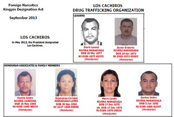 Grupo de narcotraficantes denominado "Los Cachiros"