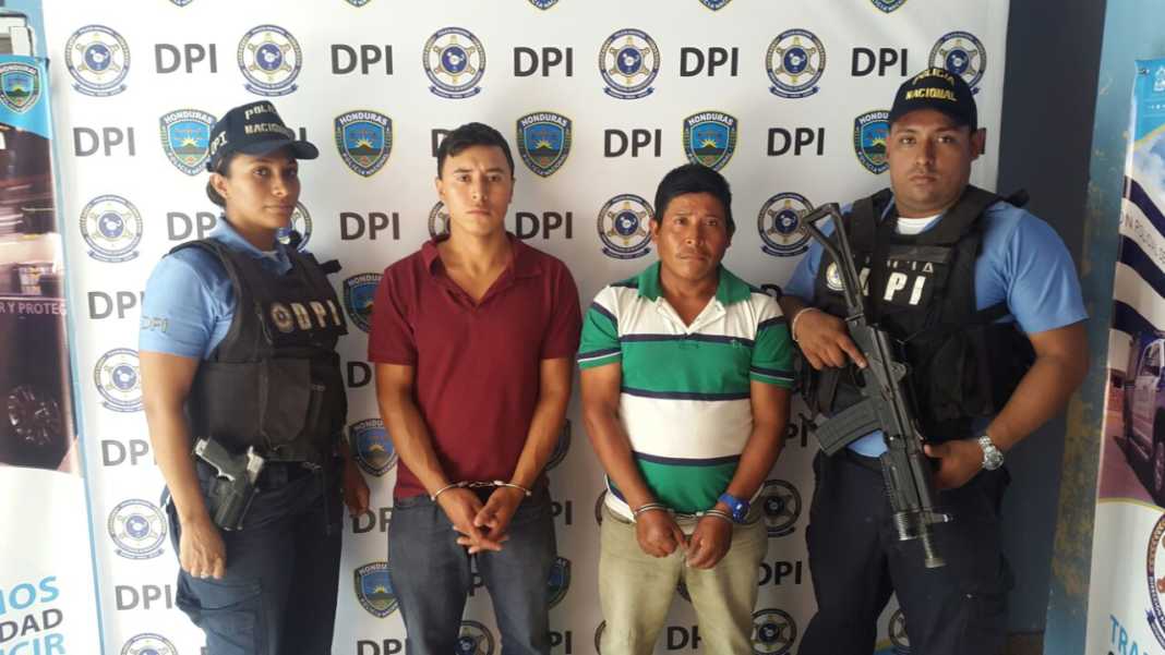 DPI detiene a dos personas en Comayagua