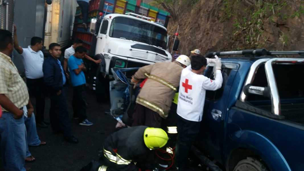 accidente vial a la altura de la cuesta La Moramulca