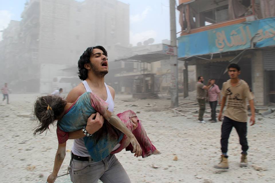 Momentos de angustia se viven en Siria (Foto cortesía Facebook Josué Cover)