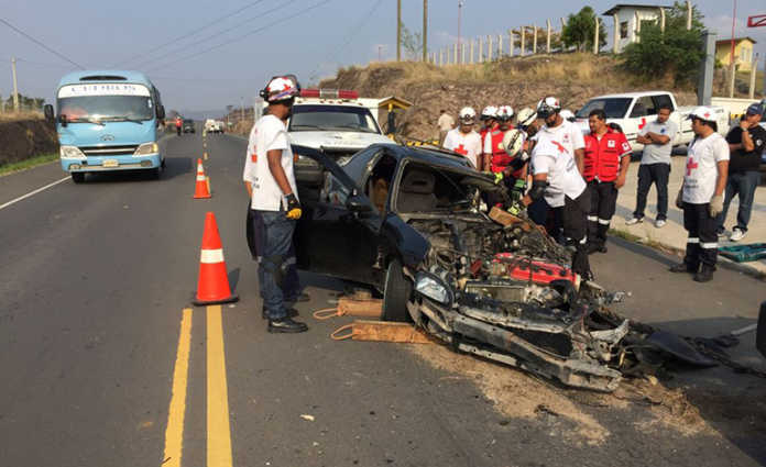 Accidente en carretera a Olancho