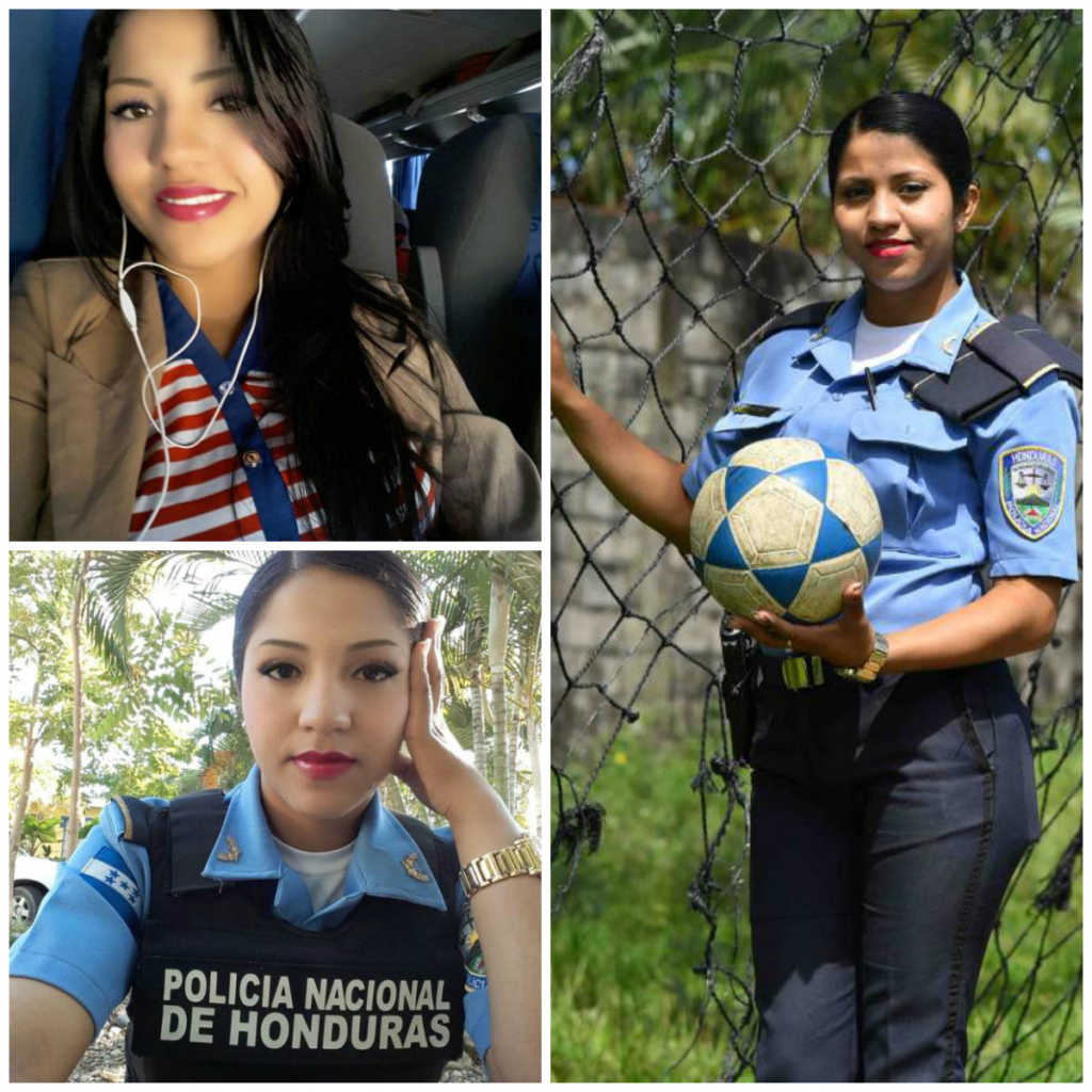 La bella policía que es admirada por muchos en Honduras